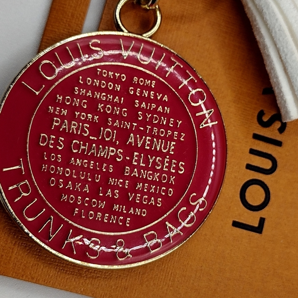 Louis Vuitton Zipper Pull Trunks & Bags - Red 35mm - Picture 3 of 6